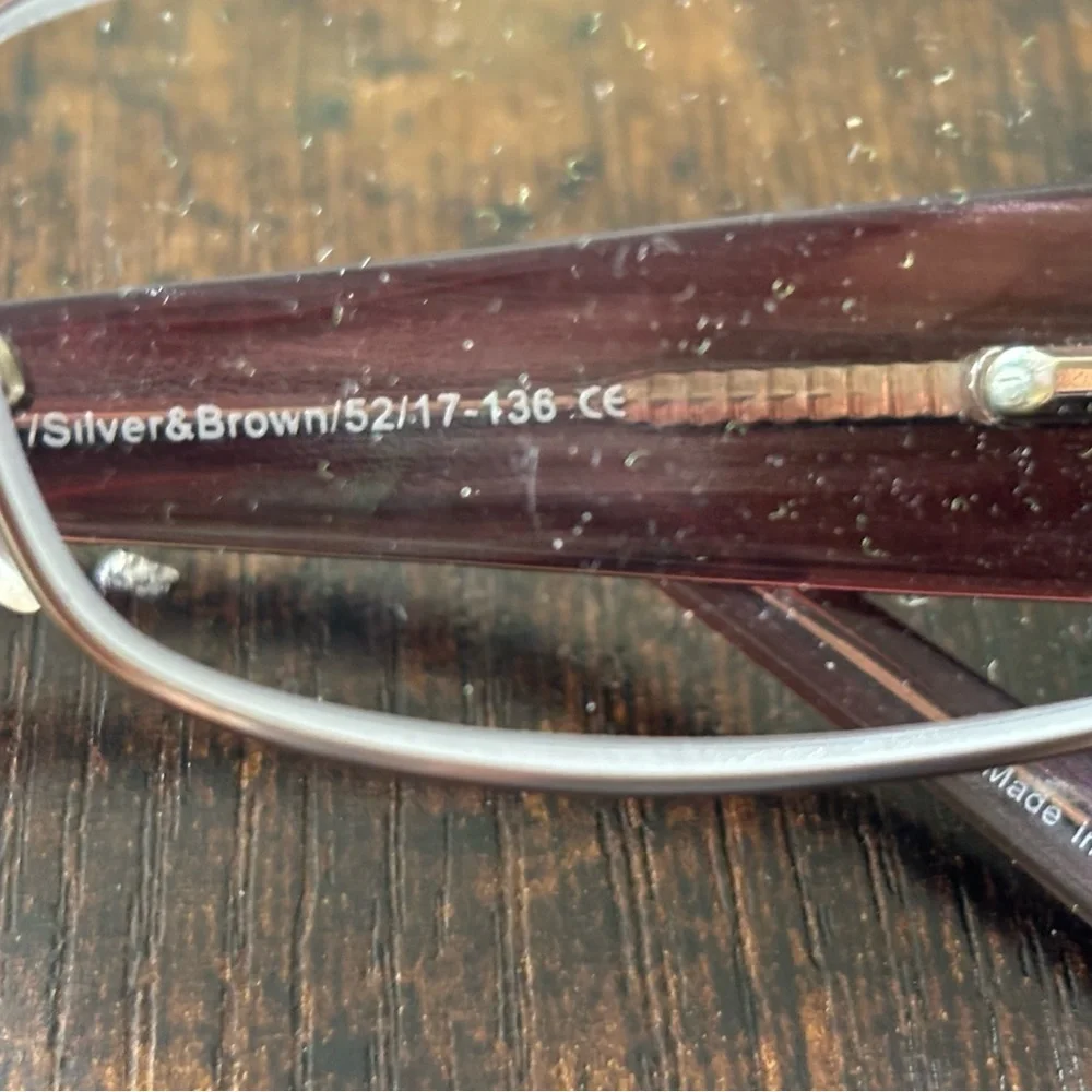 Joseph Marc Eyeglasses – Silver & Brown